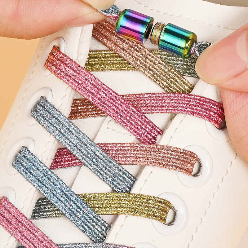 Colorful No-Tie Elastic Shoelaces™