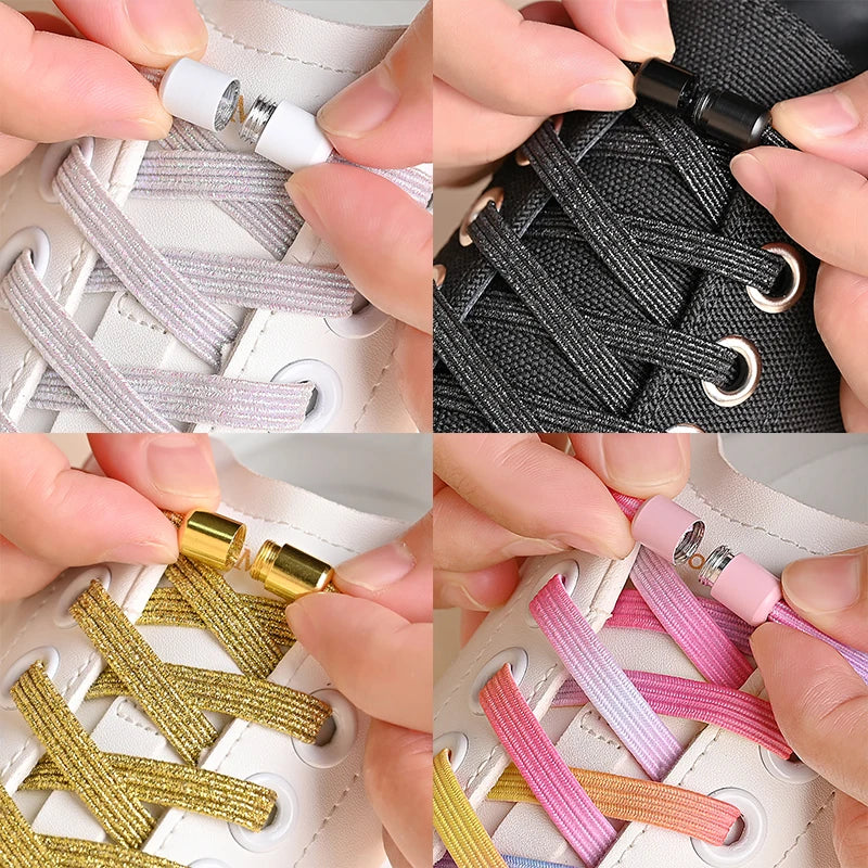 Colorful No-Tie Elastic Shoelaces™