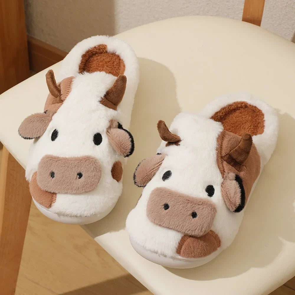 Cozy Cow Plush Couples Slippers™