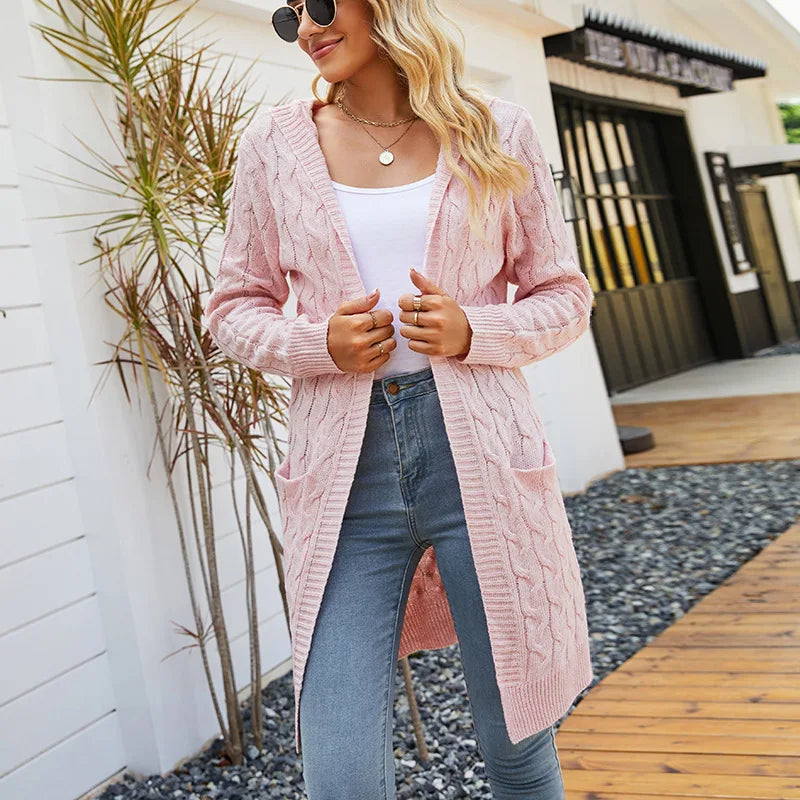 Fall Cozy Chic Hooded CardiganTM