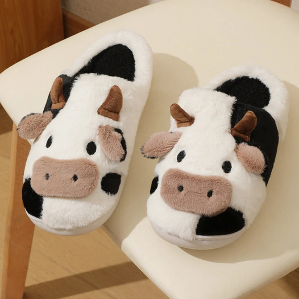 Cozy Cow Plush Couples Slippers™