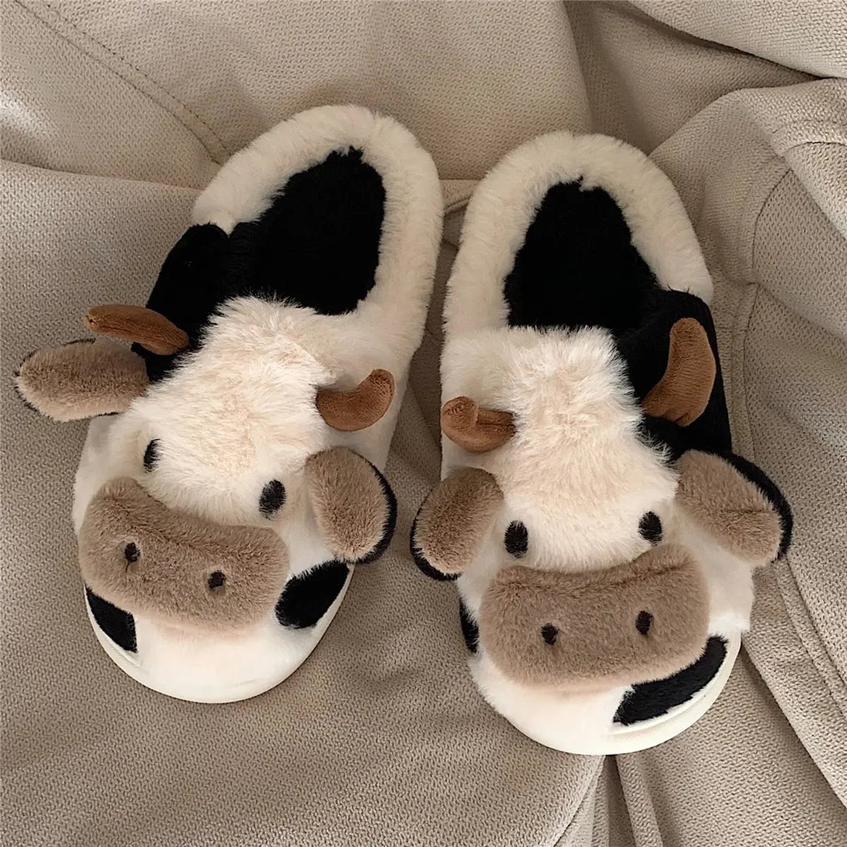 Cozy Cow Plush Couples Slippers™