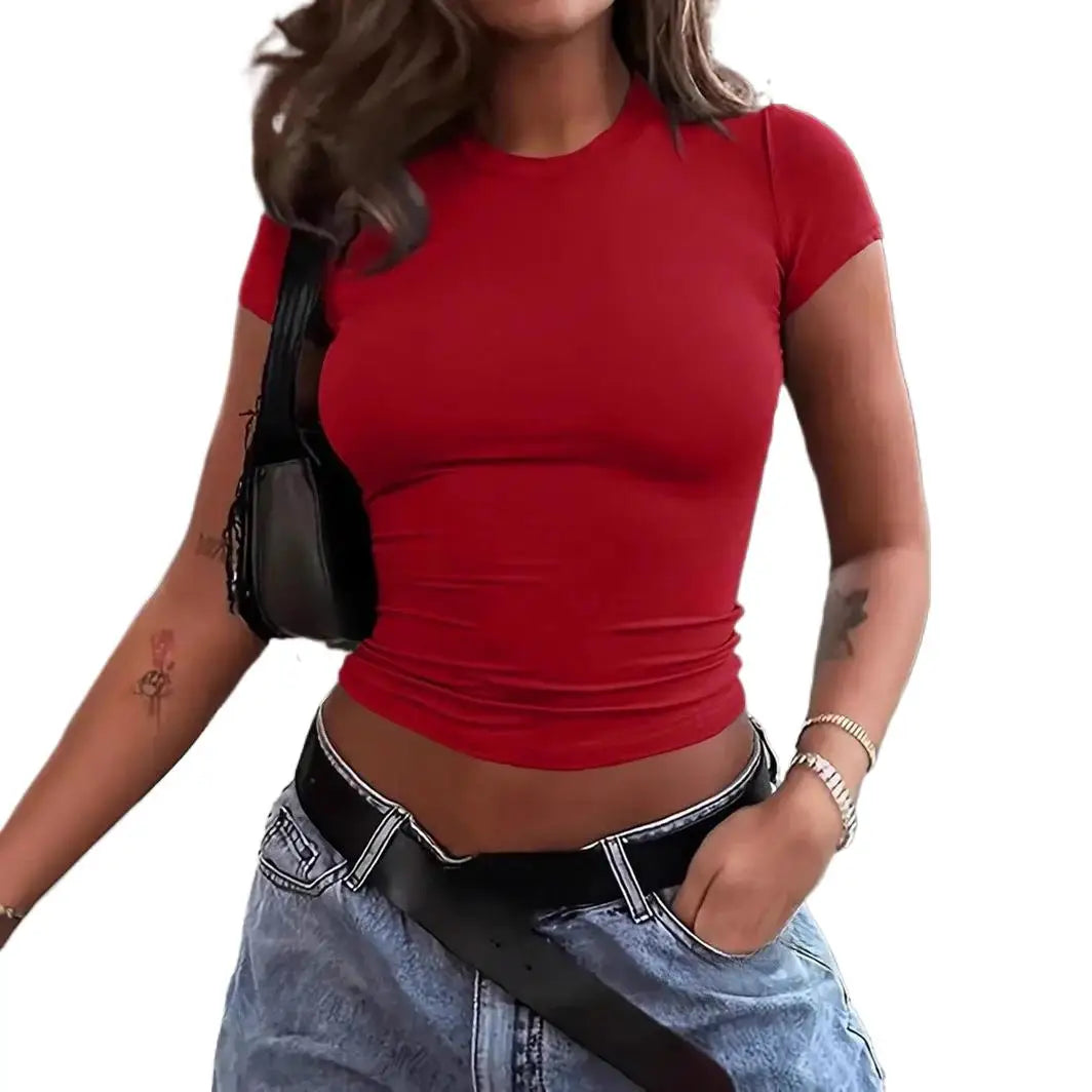 Chic Y2K Cropped Summer Tee™